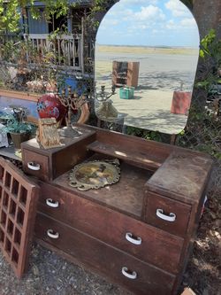 Antique dresser with mirror