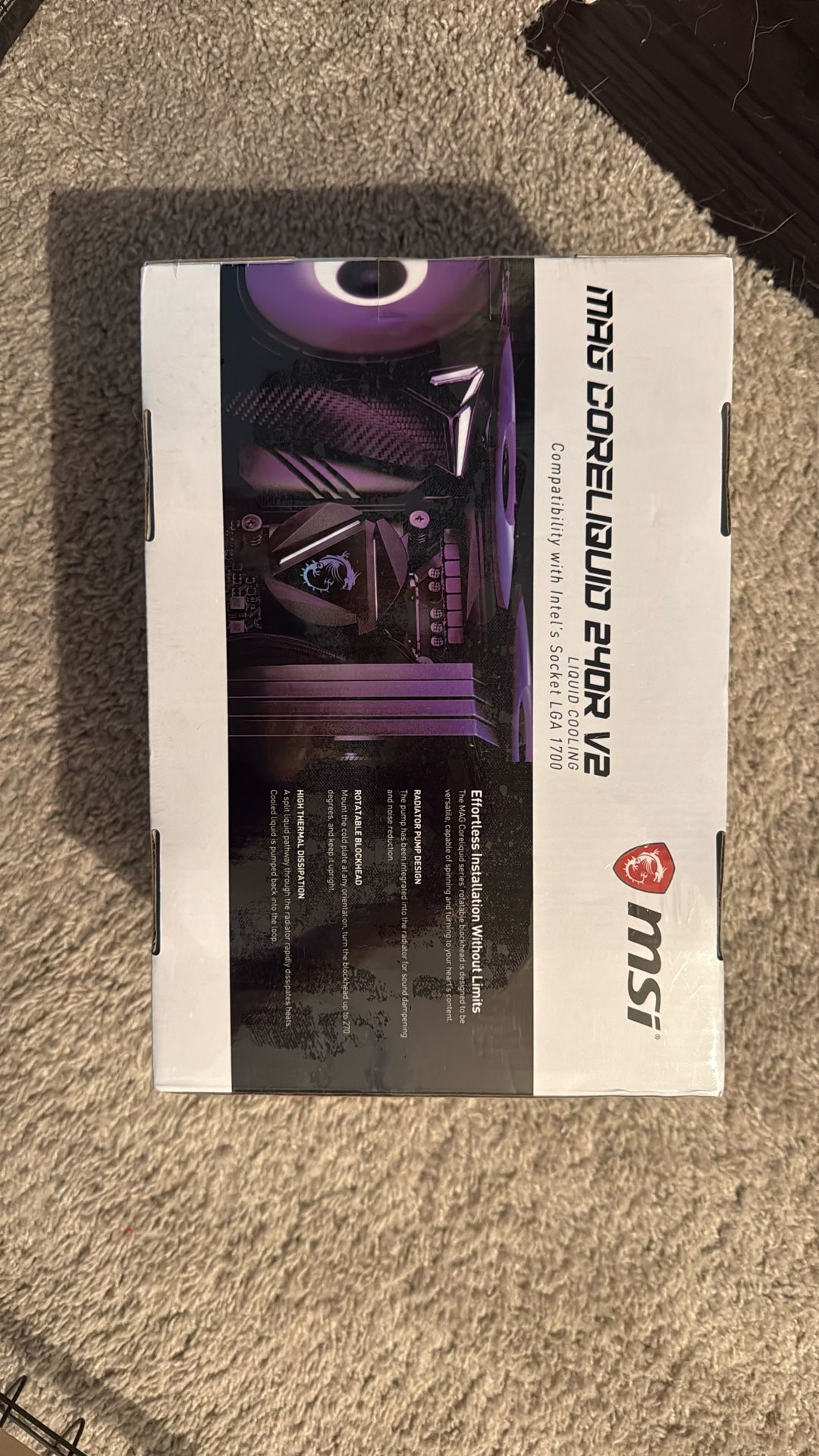 MSI Mag Coreliquid Liquid Cooling