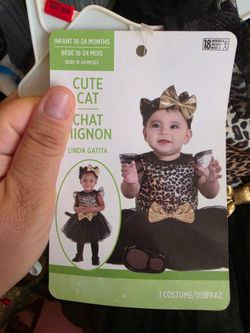 Cute infant cat costume