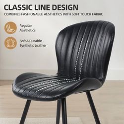 Brand new faux leather chairs 2pcs