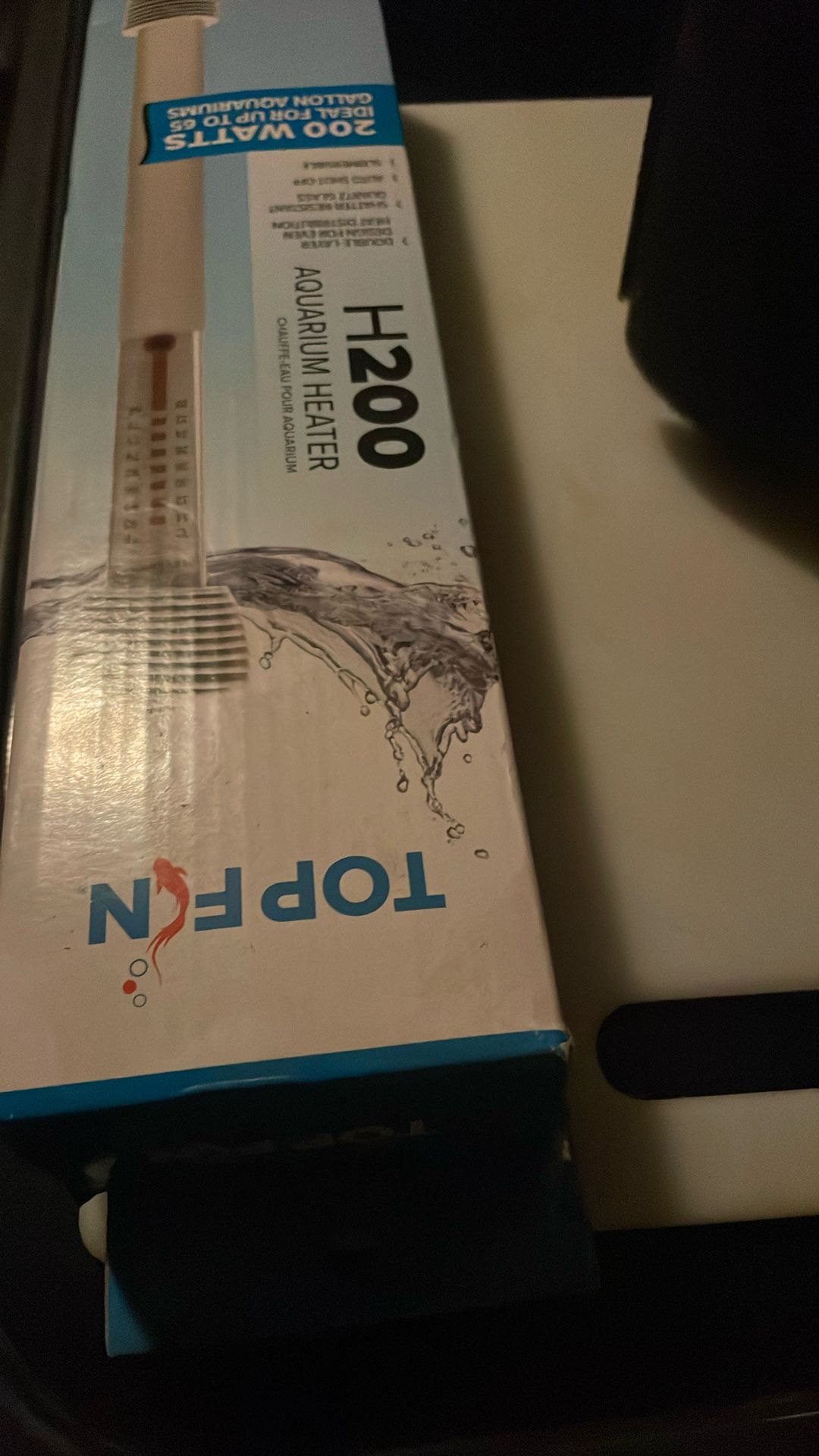 Sponge Filter And Top Fin H200 aquarium heater