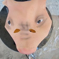 Wild boar pig halloween latex mask new