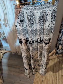 Boho Elephant Print Panta