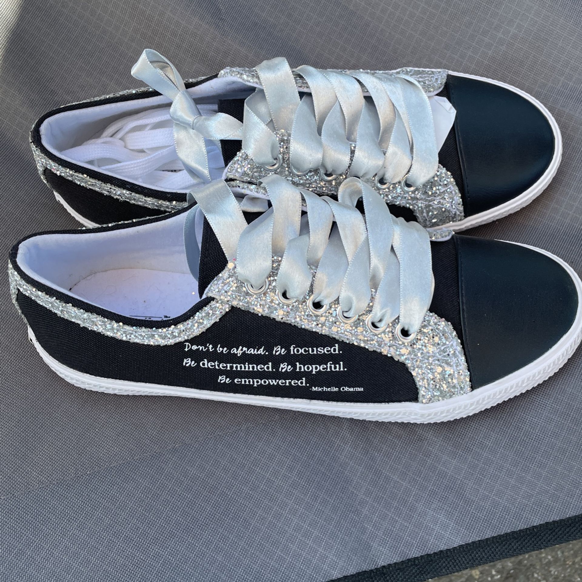 Michelle Obama Quote Shoes