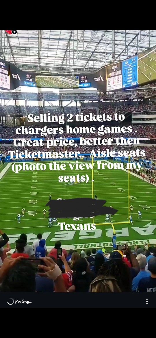 Chargers Home Games For Sale 