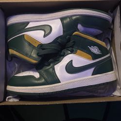 Jordan 1 Size 3 White Green And Yellow 