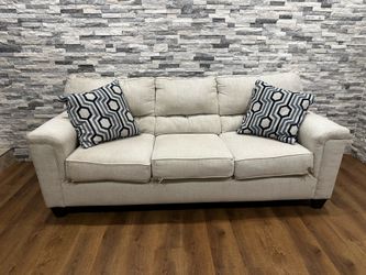 Beige 3-seat sofa