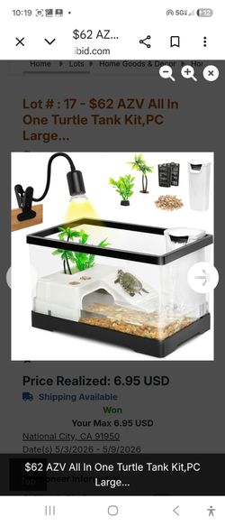 Azv small turtle tank