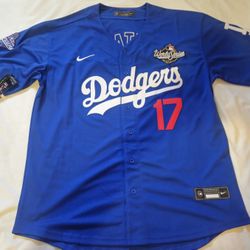 Dodgers OHTANI blue WC Jerseys 