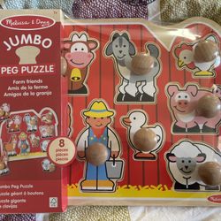 Melissa And Doug Farm Puzzle New 