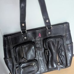 Women's Purse Black Leather