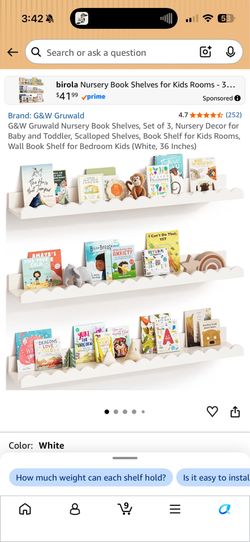 Floating shelves