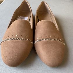 Report ‘Celeste’ Studded Chain Loafers - Camel/Tan Size 7 1/2