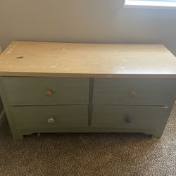 Green & Tan Dresser 
