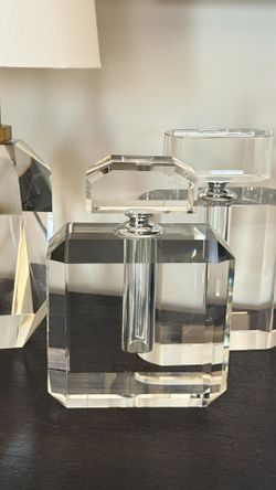 Faceted Crystal Decorative Bottle