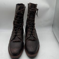 Vintage Chippewa 20040 Men Brown Leather Boots Mens 13 EE 