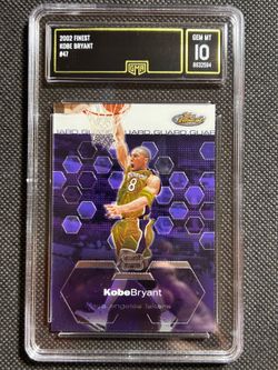 Topps 2002-03 Finest #47 Kobe Bryant Los Angeles Lakers GMA 10 Gem Mint