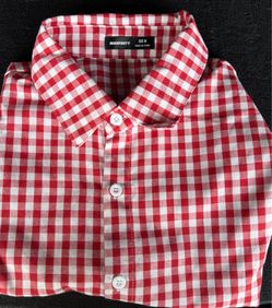 Red button up