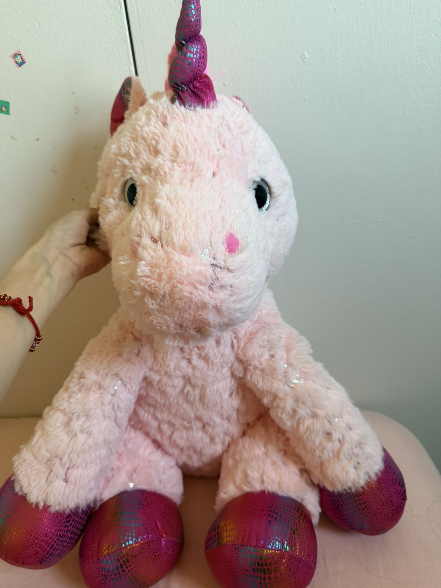 Sparkly Pink Unicorn Plush