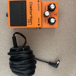 Boss Distortion Pedal With Charger