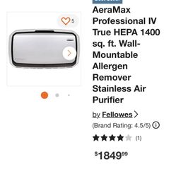 AeraMax Professional iV True Air Purifier
