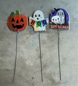 Halloween Yard Stake Decorations Set of 3