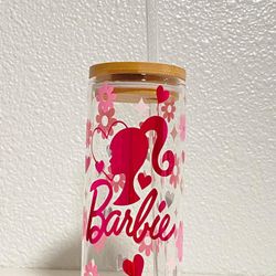 20 oz Barbie Glass Tumbler 