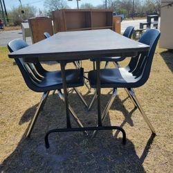 Foldable Tables & 4 Chairs