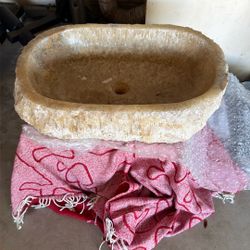 Stone Sink For Custom Bathroom 