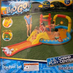 One pool set  “ Lil Champ Play Center”