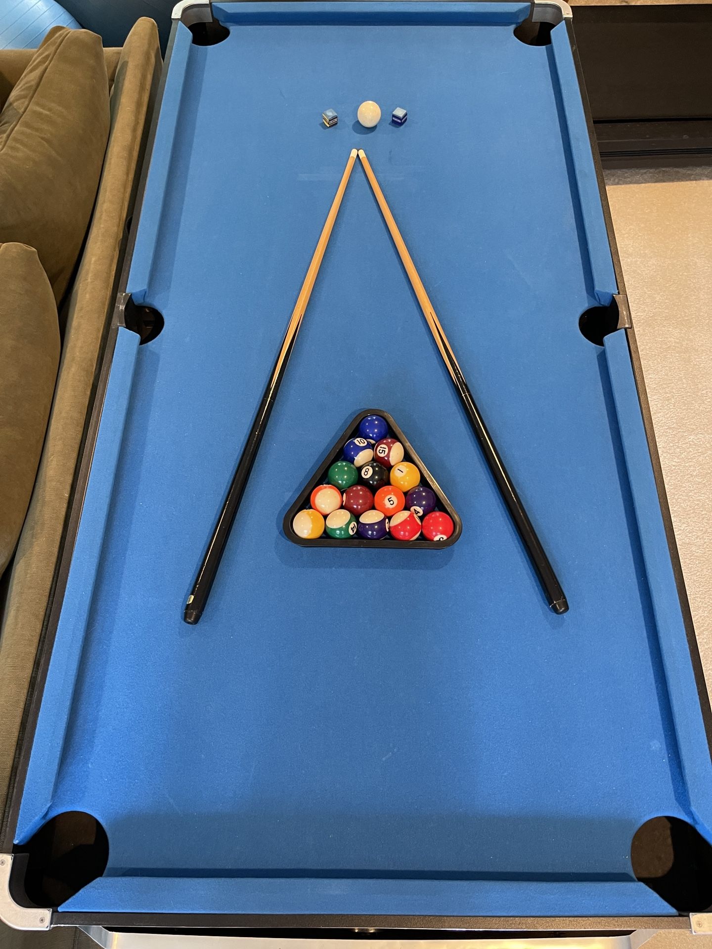 Multi Game Table - Air Hockey, Pool, Table Tennis, Game/Puzzle/Project/Wrapping Table, Accessories 