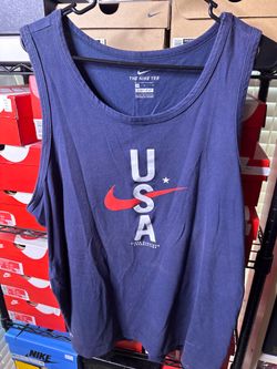 Nike navy blue USA tank top Size Large men’s used #athleisure #summer