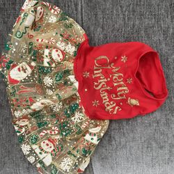Free Christmas dog dress, Small