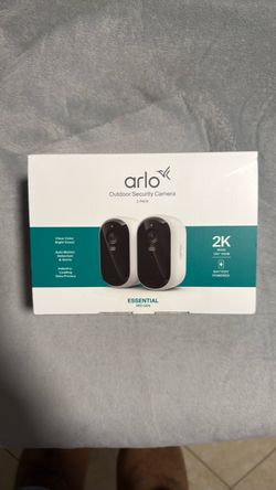 Arlo Essential 3rd Gen 2K Outdoor Security Camera 2-Pack