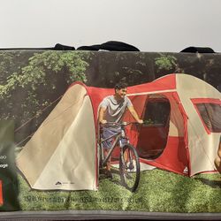 Brand new Ozark Trail 6-Person Dome Tent with Sitting Area - Floor Area-15'x11',  Carry Weight- 21.3
