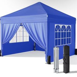 10x10 Pop Up Canopy Tent with 4 Sidewalls Waterproof Outdoor Party Tent Ez Up Canopy Tents 