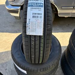 195/65R15 Set Of 4 Kumho Ta11 New Tires