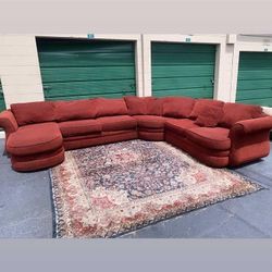 Big Red BURGUNDY Sectional