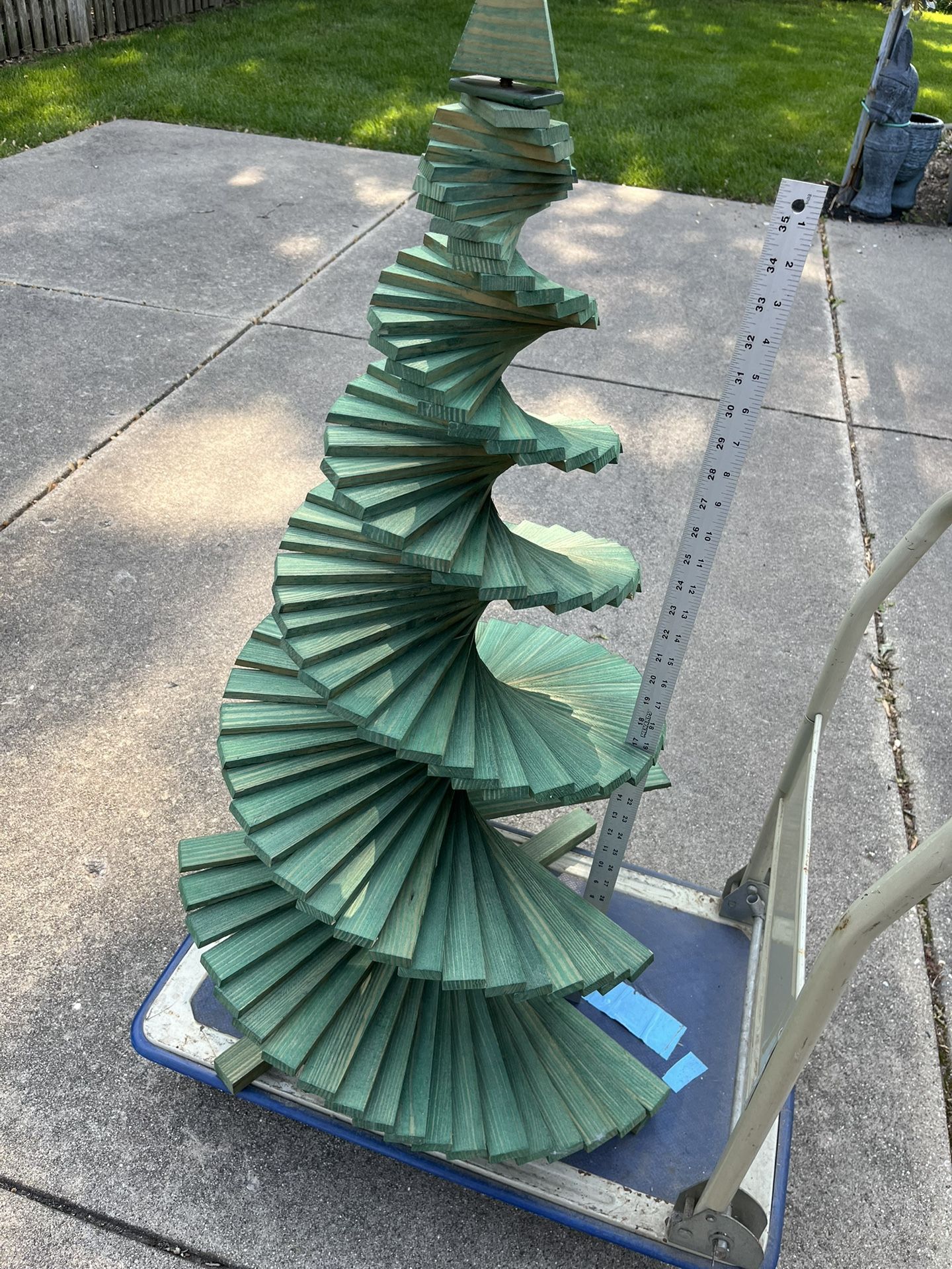 Unusual Xmas Decoration. , 26” Base, 41” High,1.5” Wide