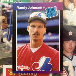 DOB  ERROR Randy Johnson Rated Rookie Card