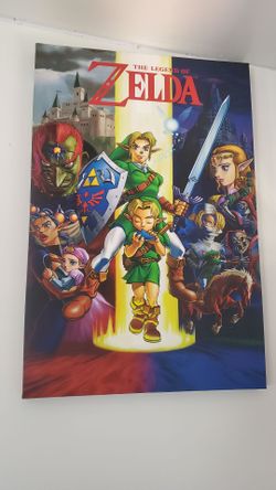 Giant Legend of Zelda Ocarina of Time Canvas Art