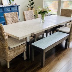 Dining Room Table & Bench 