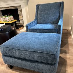 One Seat Couch With Ottoman