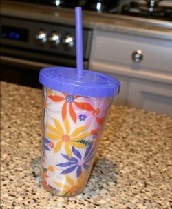 Parker Lane 16 oz tumbler, floral design