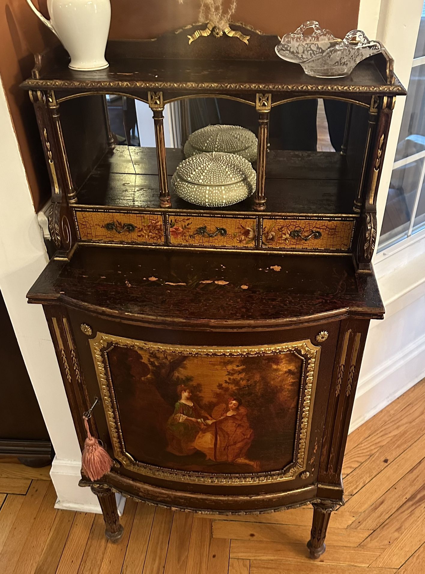 Antique French Louis XV Commode Cabinet