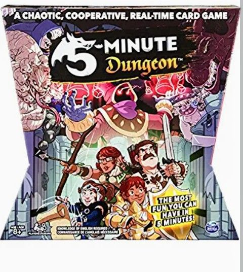 Brand New Unopened Spin Master Games 5 - Minute Dungeon, Fun Card Game for Kids & Adults