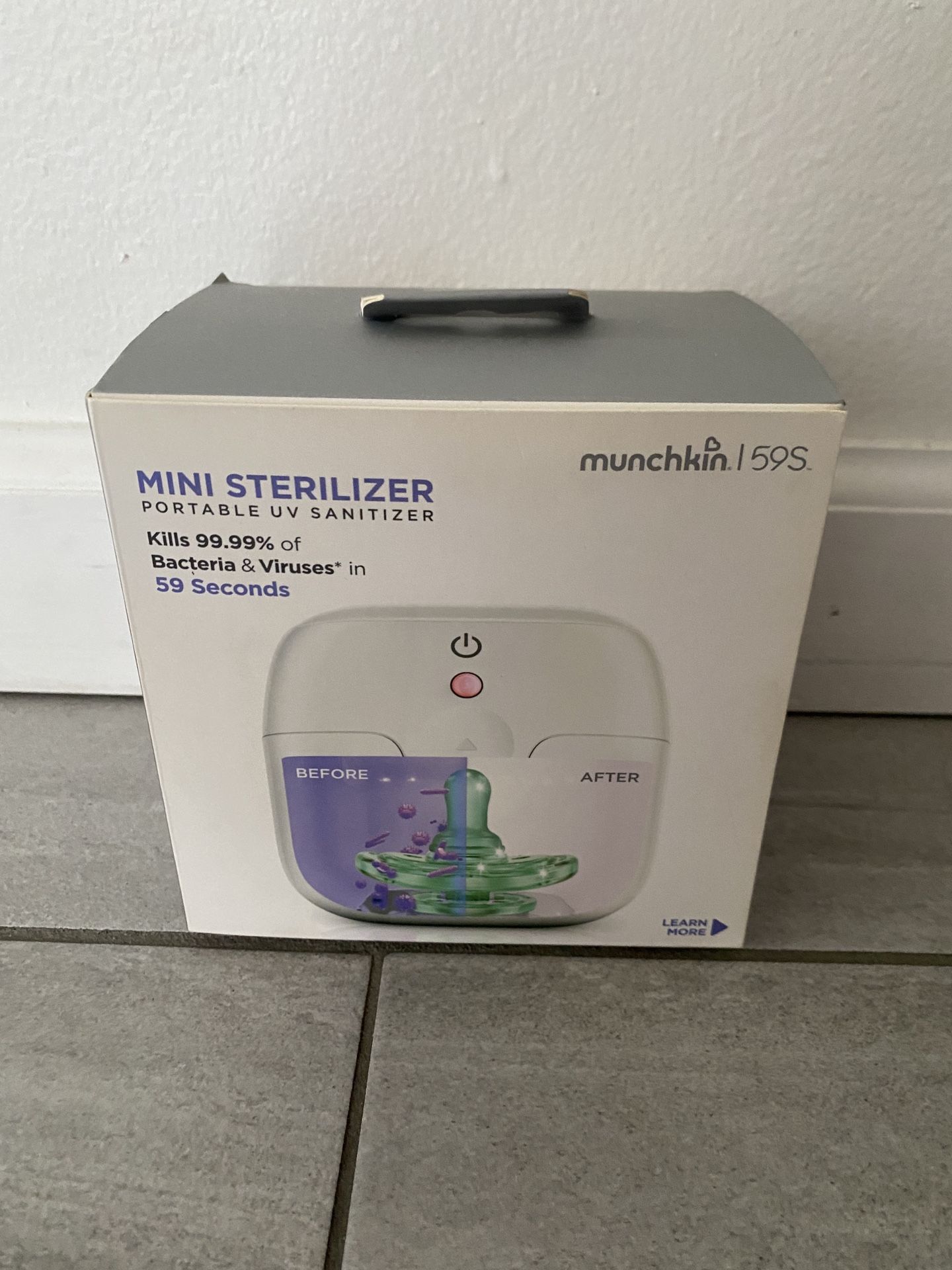 New Munchkin Mini Sterilizer Portable UV Sanitizer