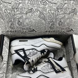 Air Jordan 4 Retro Se (GS) White/black 