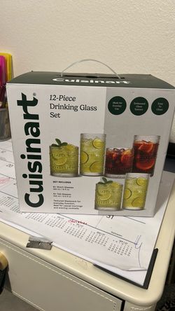 12 piece drinking glass set