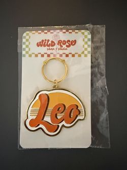 Leo Metal Keychain